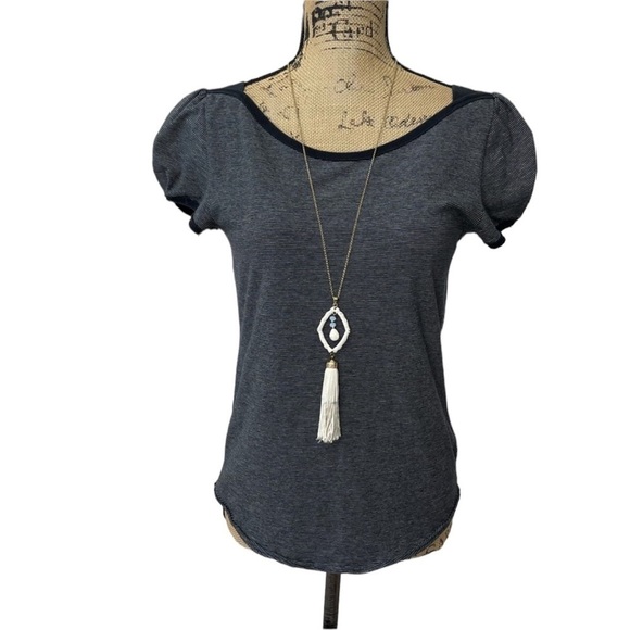 Free People Blouse with Puffy Cap Sleeves - Picture 3 of 13